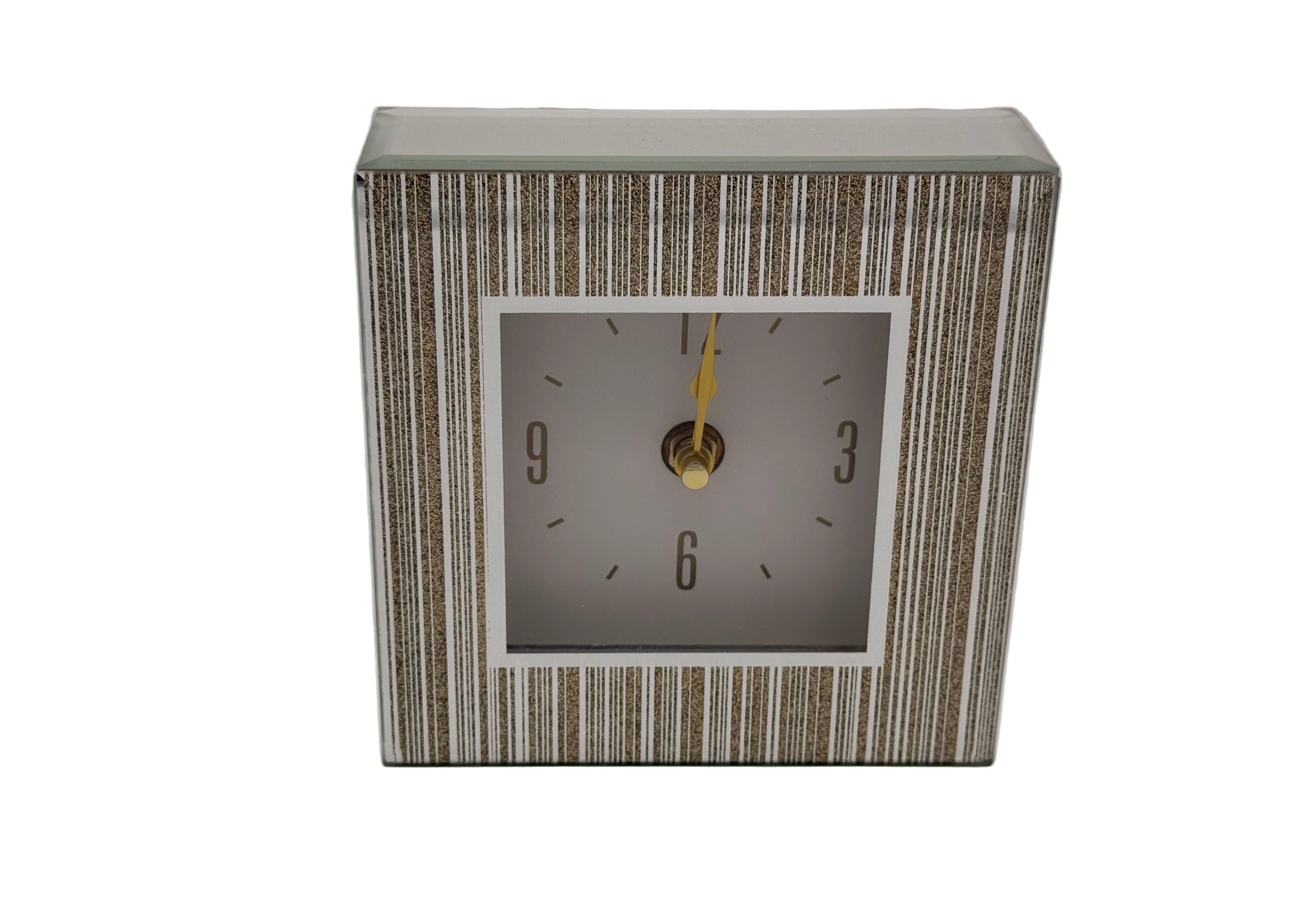 LuxeTime Square Clock – Gold 5"