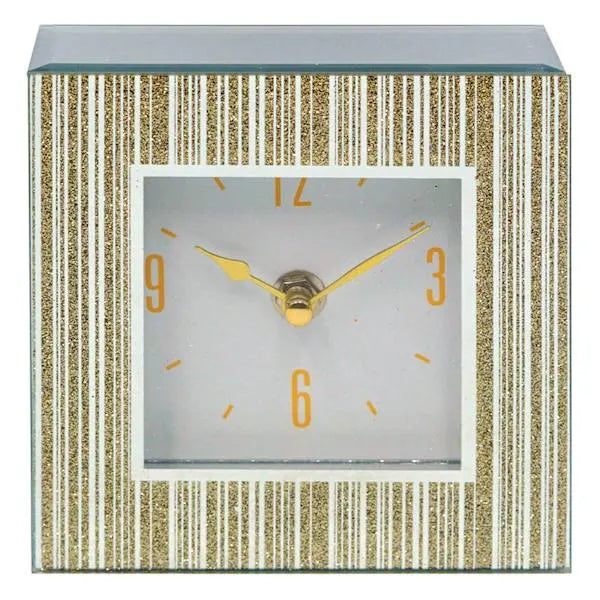 LuxeTime Square Clock – Gold 5"